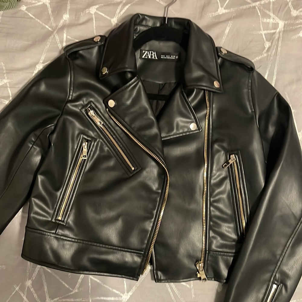 Zara leather jacket